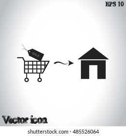 Home delivery icon