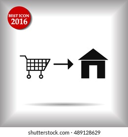 Home delivery icon