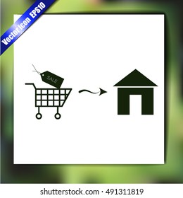 Home delivery icon