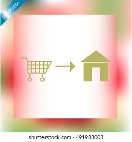 Home delivery icon