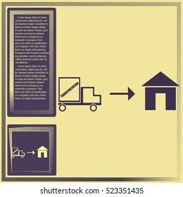 Home delivery icon