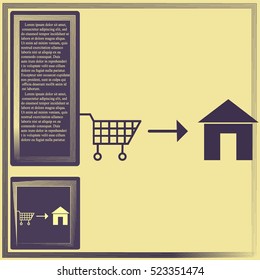 Home delivery icon