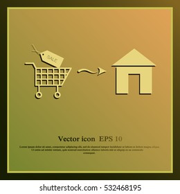 Home delivery icon
