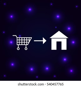 Home delivery icon