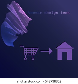 Home delivery icon