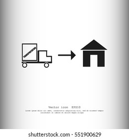 Home delivery icon