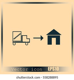 Home delivery icon