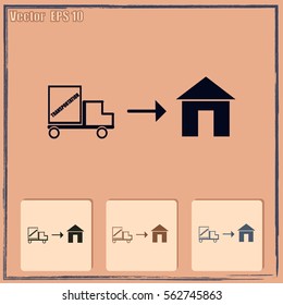 Home delivery icon