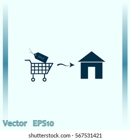 Home delivery icon