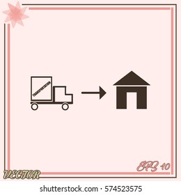 Home delivery icon