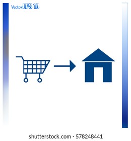 Home delivery icon