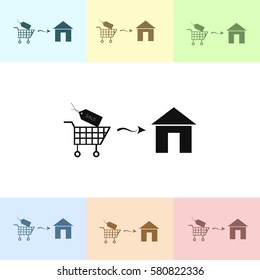 Home delivery icon