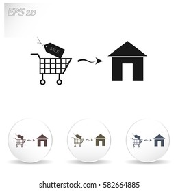 Home delivery icon