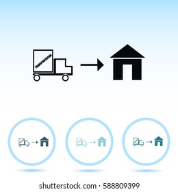 Home delivery icon