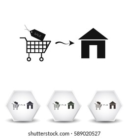 Home delivery icon
