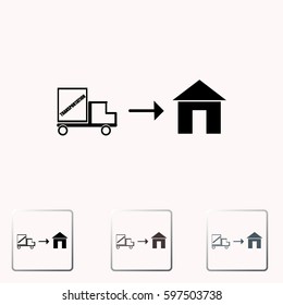 Home delivery icon