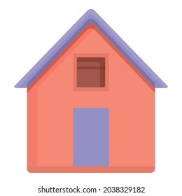 Vector de caricatura de icono de entrega en casa. Servicio de mensajería. Tienda en línea