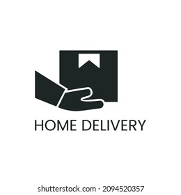 Home delivery icon isolated of flat style design