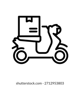 Icono de entrega a domicilio, Gráficos de Vector de línea