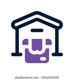 home delivery icon. vector dual tone icon for your website, mobile, presentation, and logo design.