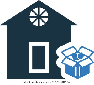 Home delivery icon / vector graphics
