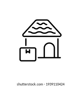 home delivery icon in vector. Logotype