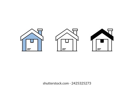 Home Delivery icons vector strock illustration