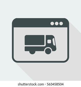 Home delivery - Internet buy - Vector flat icon