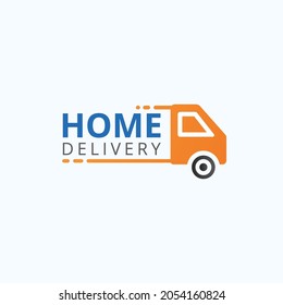 Home delivery logo vector icon illustration design