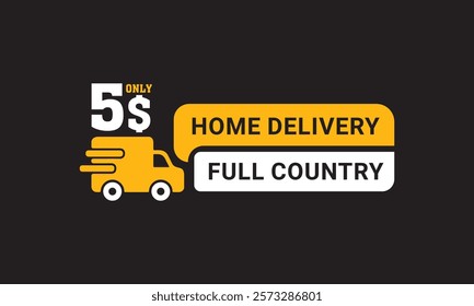 Home delivery text button delivery logo