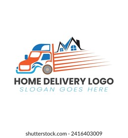 HOME Delivery Transport  Logo Design ,VECTOR
