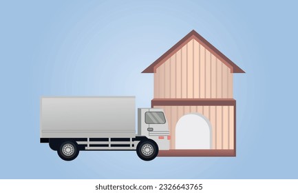 Home delivery .Vector Design Illustration.