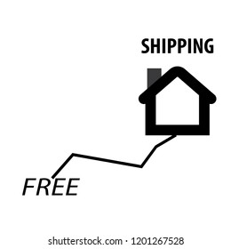Home delivery vector icon
