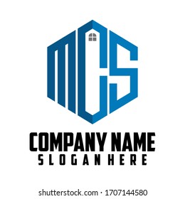 Home design concept. Letters M, C, and S