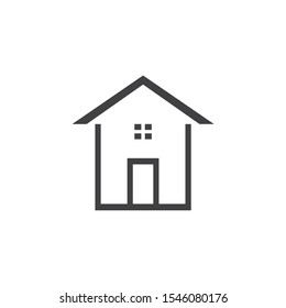 Home Design Icon Vector Template