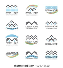 Home Design Icons Set - Isolated On White Background - Vector Illustration, Graphic Design Editable For Your Design.