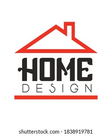 Home Design Logo Vector. Renovation Logo Type