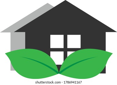 Logotipo de diseño del hogar material vectorial con licencia