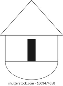 Home design logo vector stock