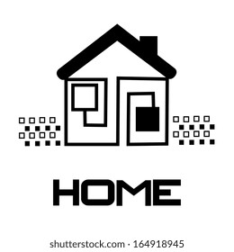 home design over white background vector illustration   