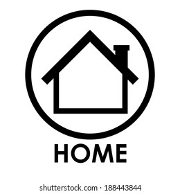 Home design over white background, vector illustration