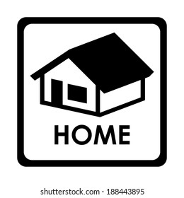 Home design over white background, vector illustration