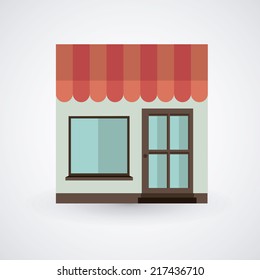 Home design over white background, vector illustration