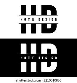 home design and text logo design