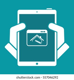 Home design - Vector icon for computer website or application