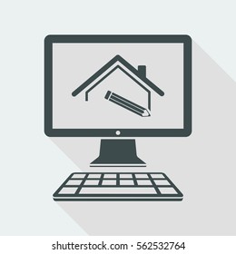 Home design - Vector icon for computer website or application