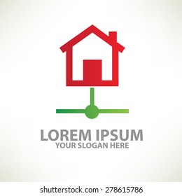 Home design,logo template,colour concept design,clean vector