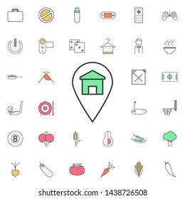 Home destination icon. Universal set of web for website design and development, app development