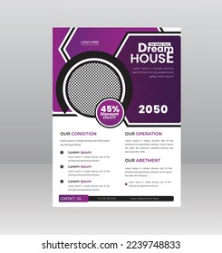 Home Development Flyer template with photo for Construction Company
