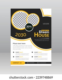 Home Development Flyer template with photo for Construction Company